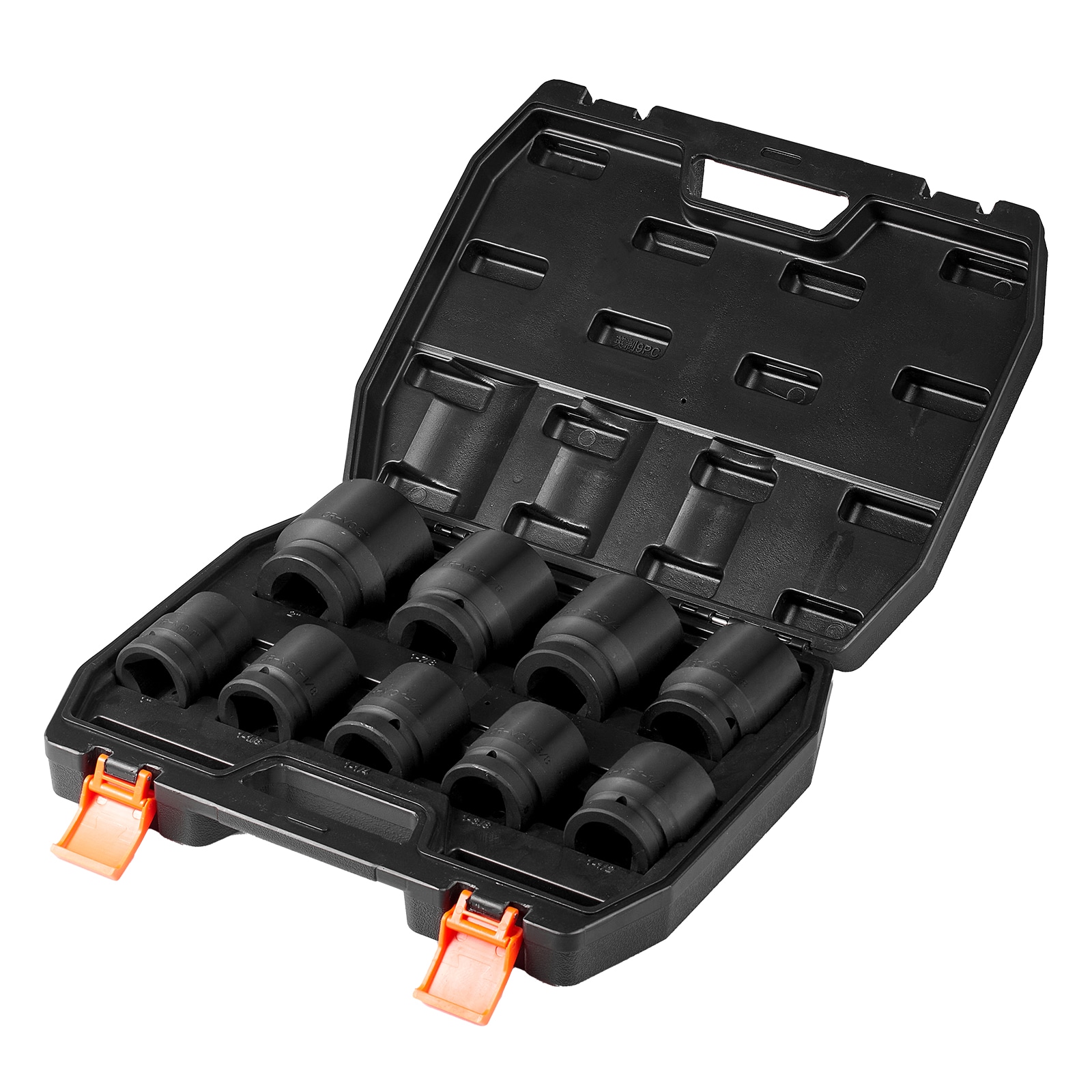Axle Nut Impact Socket Set 1" Drive 6-Point 9PCS SAE Spindle Nut Socket_voghion.com